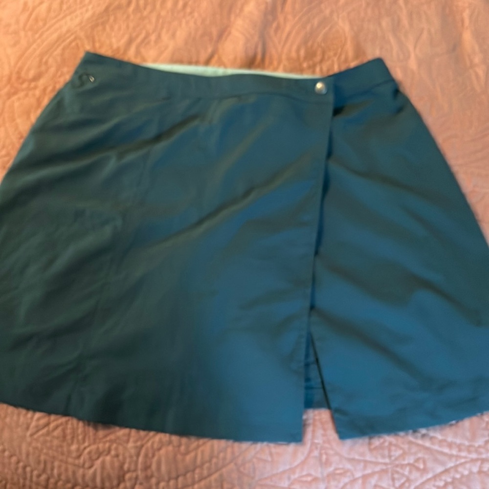 REI, teal skirt, size 14
